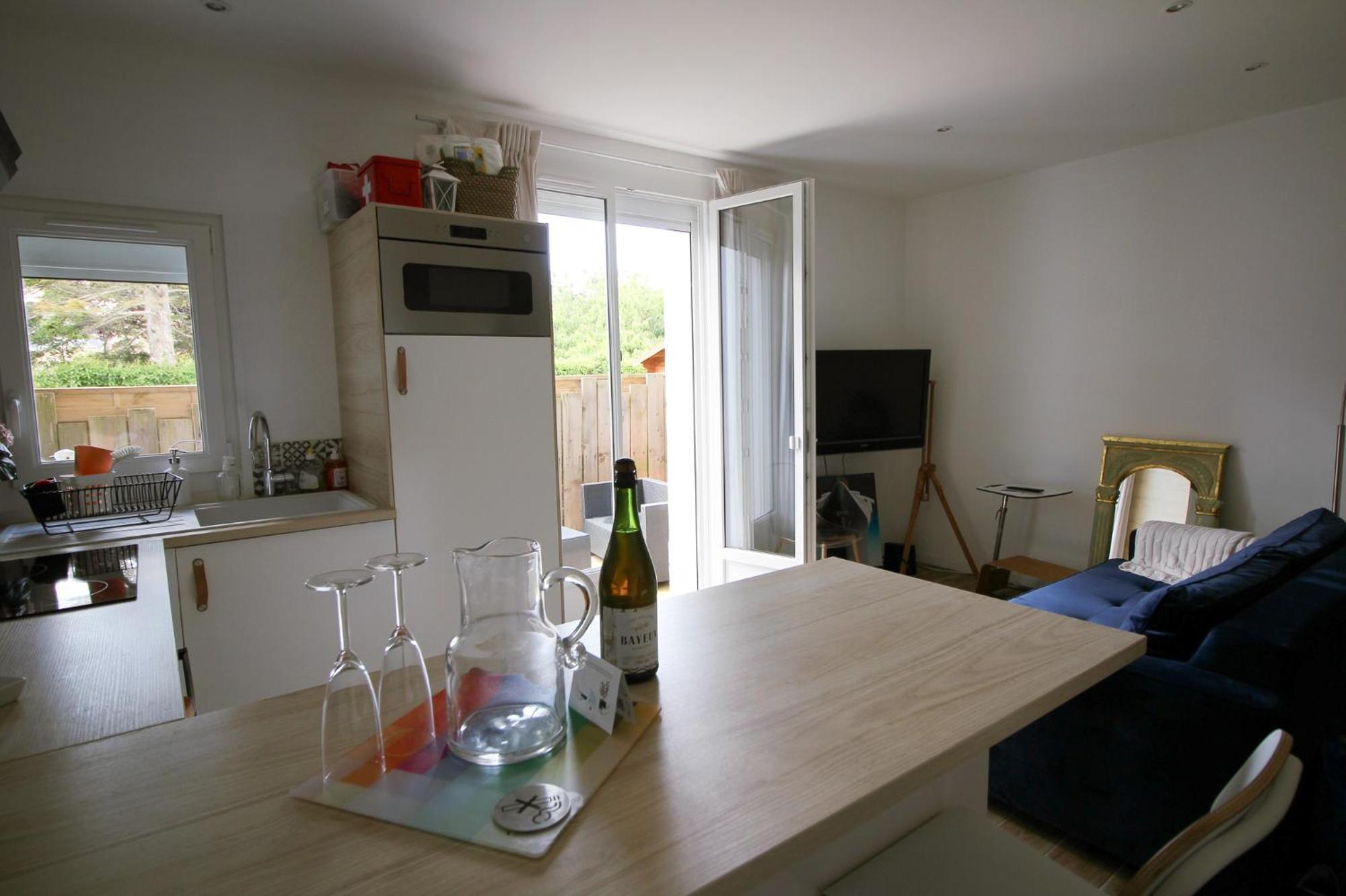 Appartement Avec Terrasse Privee, Plage A Pied Saint-Aubin-Sur-Mer  Luaran gambar