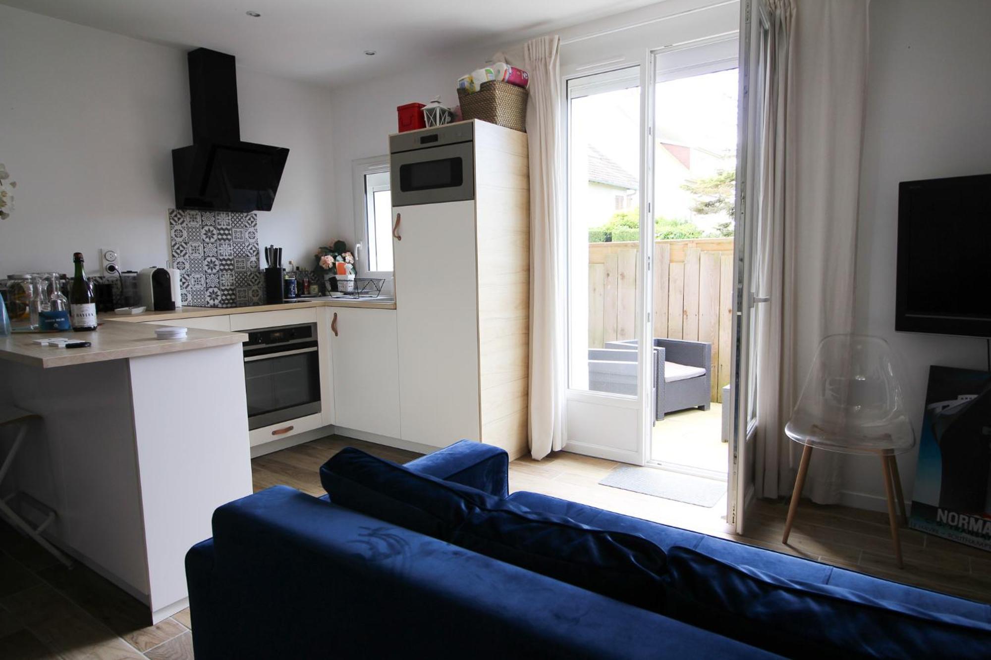 Appartement Avec Terrasse Privee, Plage A Pied Saint-Aubin-Sur-Mer  Luaran gambar