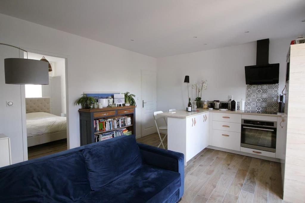 Appartement Avec Terrasse Privee, Plage A Pied Saint-Aubin-Sur-Mer  Luaran gambar