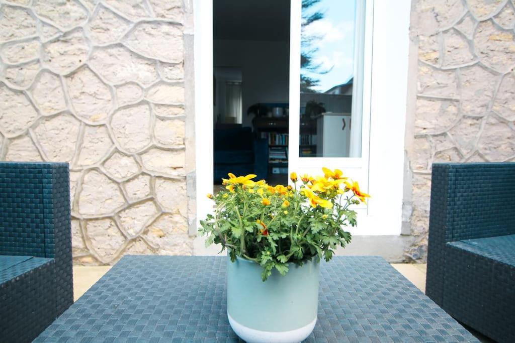 Appartement Avec Terrasse Privee, Plage A Pied Saint-Aubin-Sur-Mer  Luaran gambar