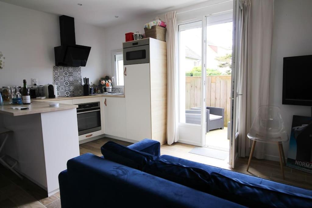 Appartement Avec Terrasse Privee, Plage A Pied Saint-Aubin-Sur-Mer  Luaran gambar